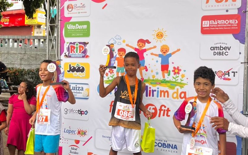 Corrida Mirim da Fátima Fit reúne diversas crianças em manhã de esporte e diversão em Jacobina