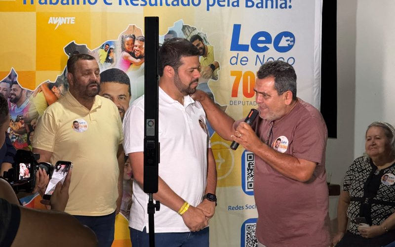 Rone do Junco e lideranças de Jacobina declaram apoio a Léo de Neco em evento